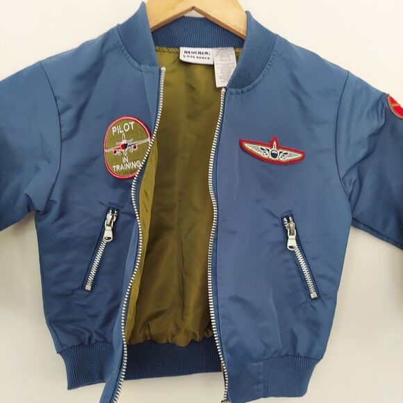 Blueberi Boulevard Jacket Size 3T Blue Bomber Pilot In Training - Picture 6 of 8